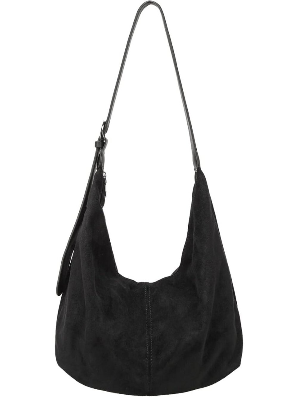 Chic Slouchy Suede Hobo Bag for Women | Casual Shoulder & Crossbody Tote Purse